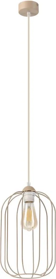 Luster na lanku DESTELLO 1xE27/15W/230V priemer 21 cm béžový