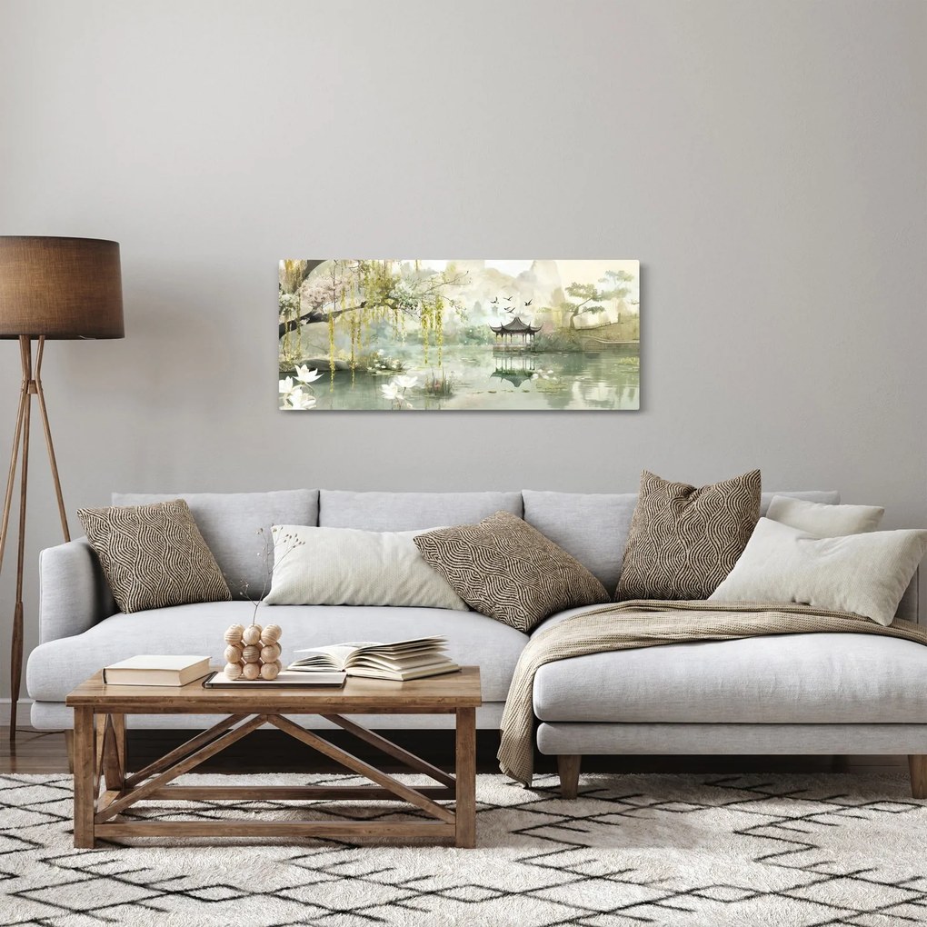 Obraz - Čínske jazero (120x50 cm)