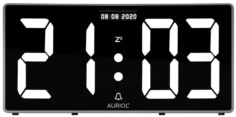 AURIOL® XXL Rádiobudík DAB+ (biela) (100334193)