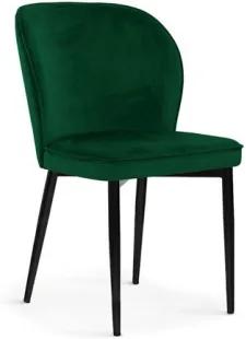 ANIE zamatová stolička Zelená