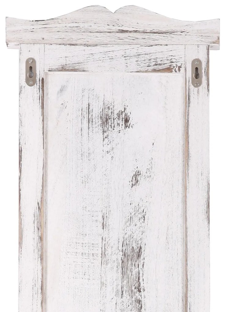 2x vešiaková stena s 3 vešiakmi ~ 109x28x3,5 cm, antik biela