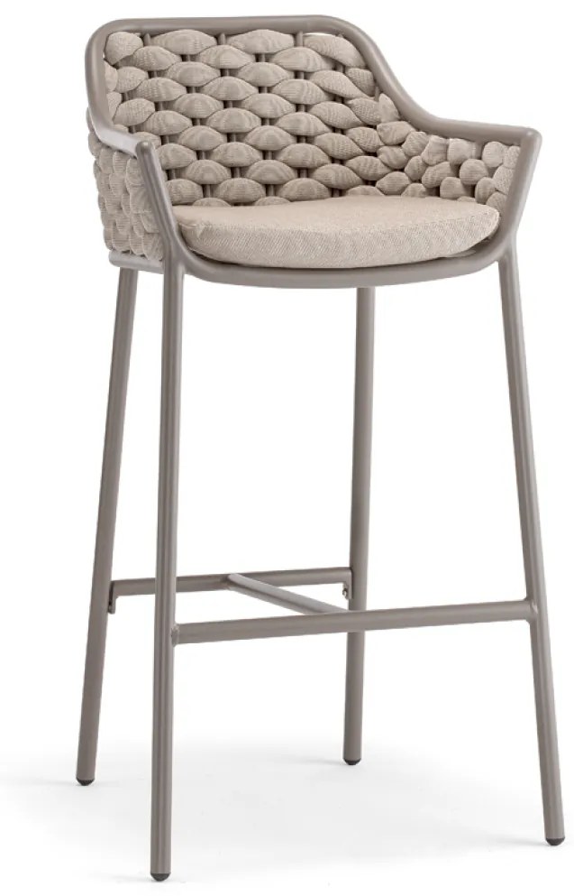 PANAMA barová stolička white/taupe