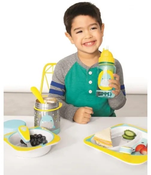 Skip Hop - Termoska na jedlo s lyžičkou/vidličkou ZOO 325 ml žralok