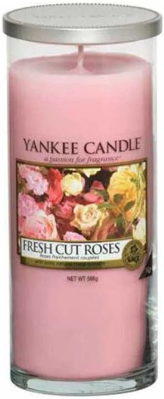 Yankee candle FRESH CUT ROSES VEĽKÁ PILLAR SVIEČKA 1269268e