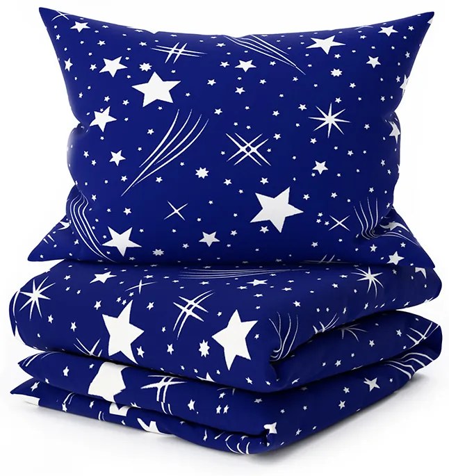 Obliečky z mikrovlákna NIGHT SKY modré Rozmer obliečky: 2 ks 70 x 90 cm | 200 x 220 cm
