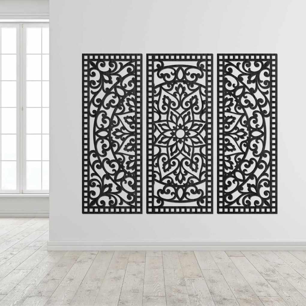 SENTOP | Nástenná dekorácia trojdielny panel mandala  | SENTOP PR0514-A