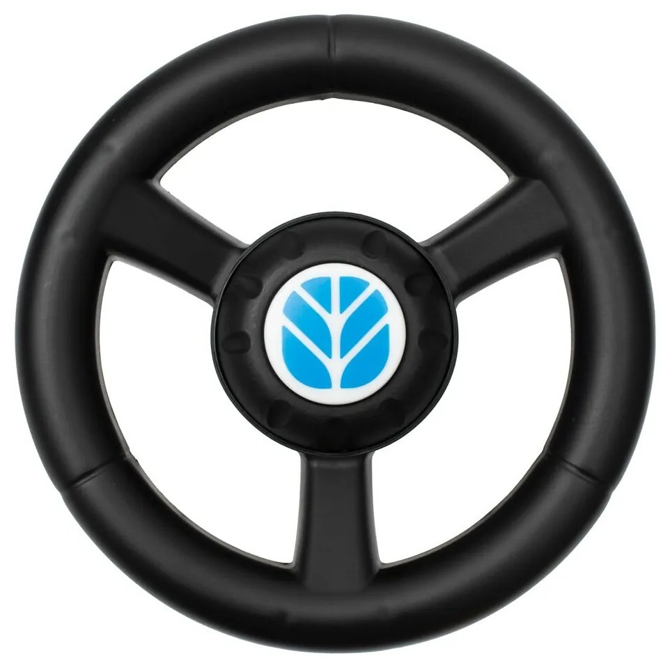 Detské odrážadlo traktor s vlečkou a náradím Baby Mix New Holland modrý