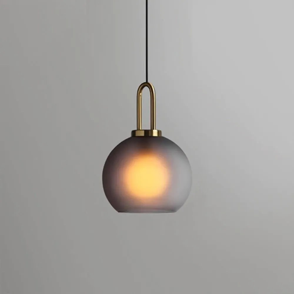 Sklenené okrúhle stropné svietidlo 20cm APP626-1CP