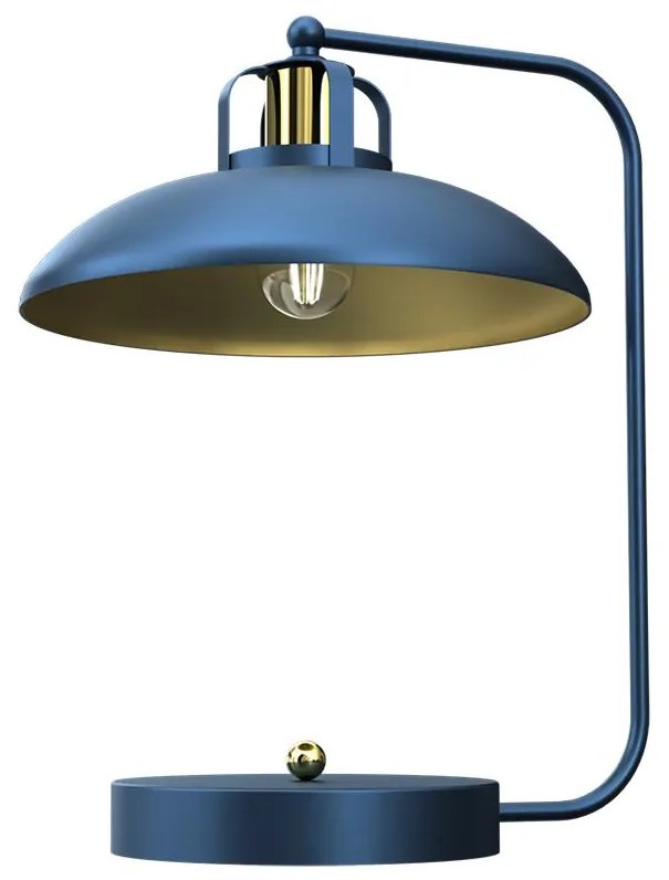 Stolná lampa FELIX 1xE27/60W/230V modrá