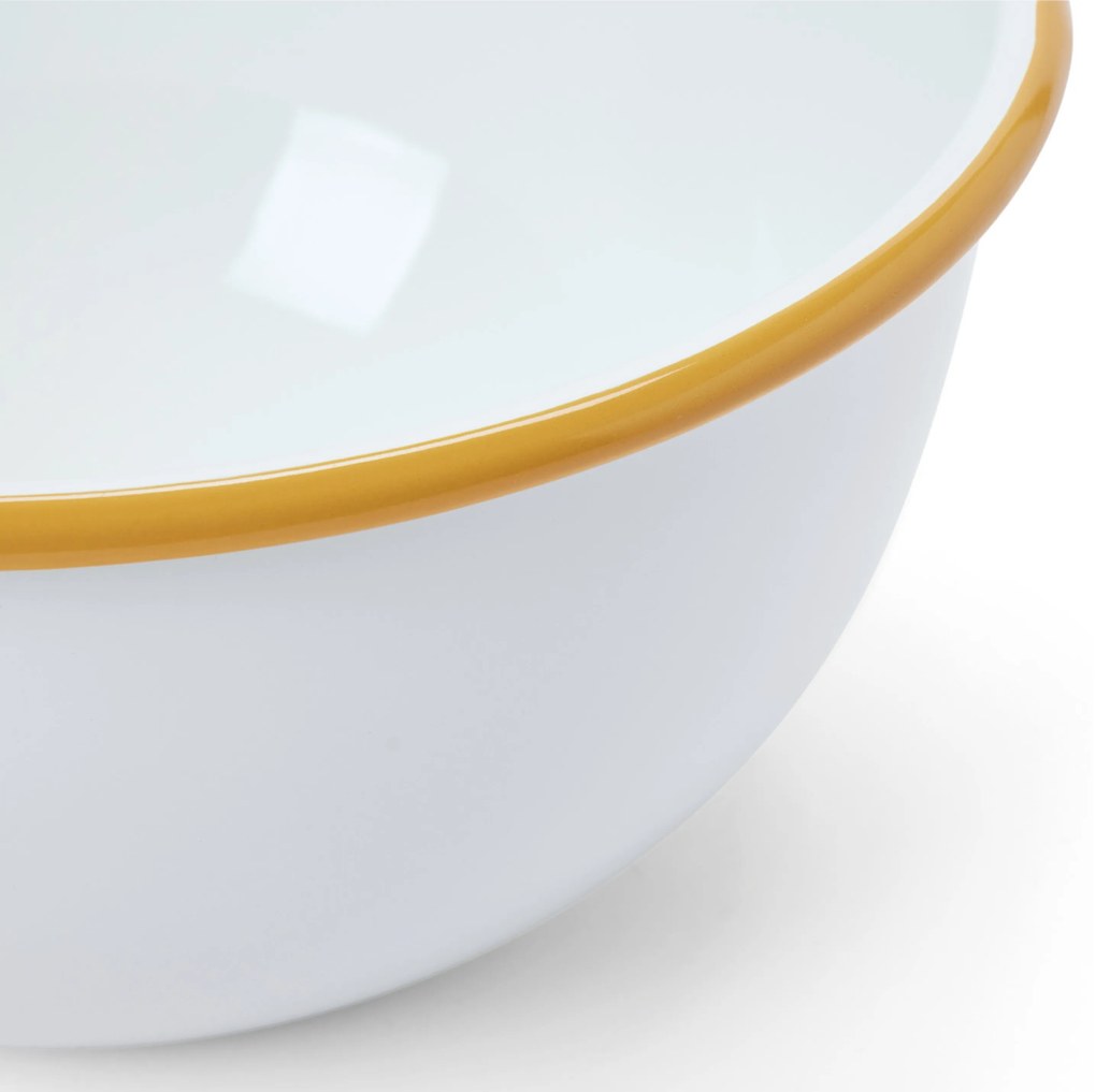 Smaltované misy s vekom na servírovanie a prípravu pokrmov, 3 ks