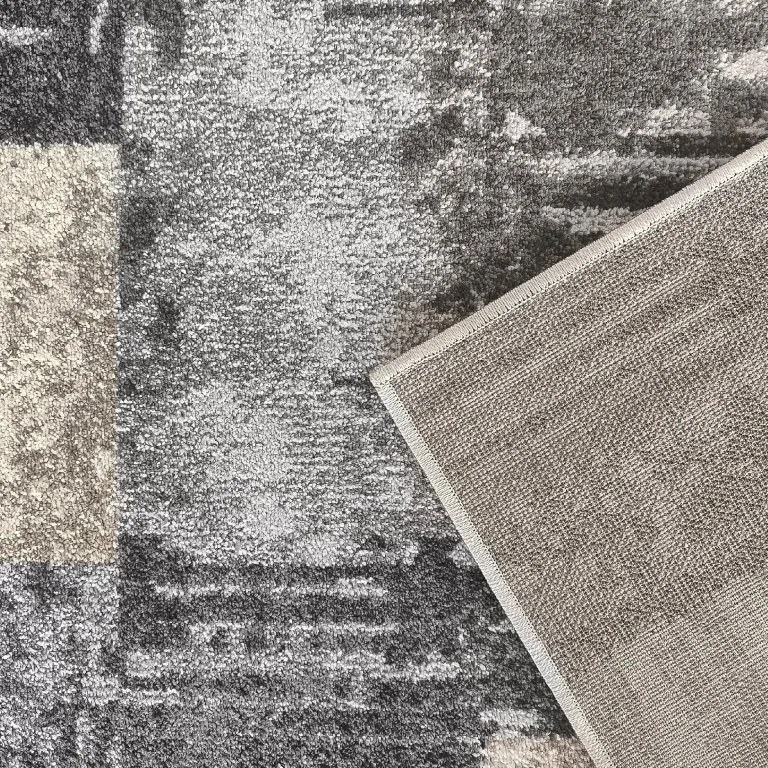 DY Sivý koberec s geometrickým vzorom Panamero 24 Rozmer: 160x220 cm