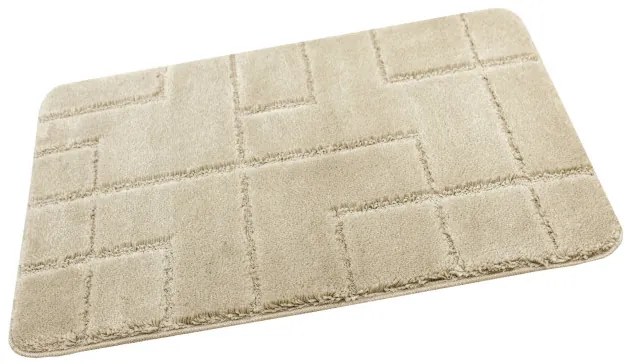 Kúpeľňový koberček Inez béžový, geometrický