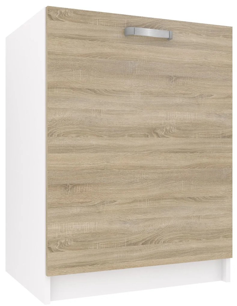 Kuchynská skrinka Belini drezová 60 cm dub sonoma bez pracovnej dosky TOR SDZ60/0/WT/DS/0/U/