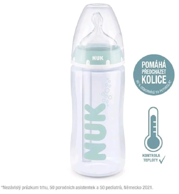 Dojčenská fľaša NUK FC Anti-colic s kontrolou teploty 300 ml UNI