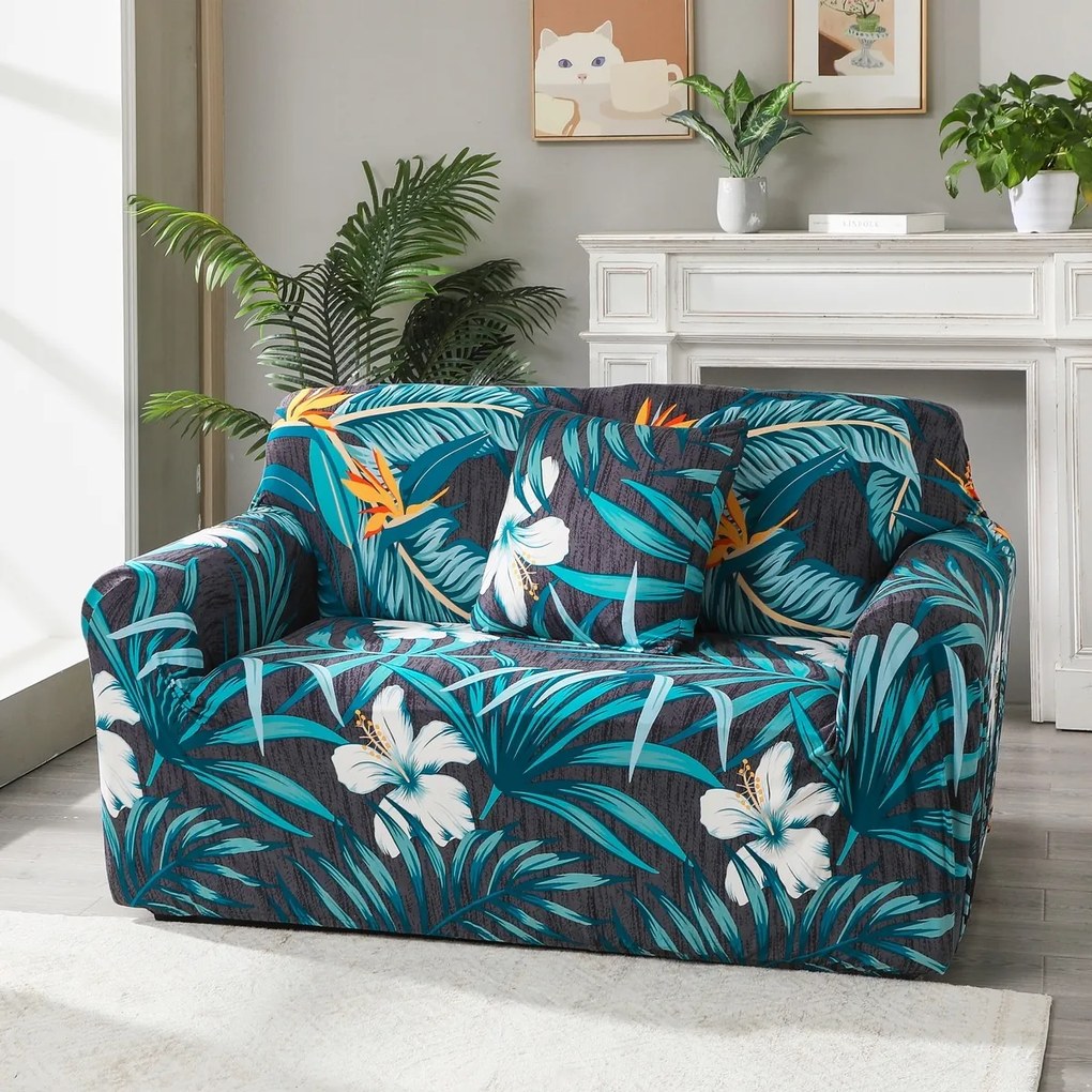 4Home Napínací poťah na kreslo Flora, 75 - 95 cm