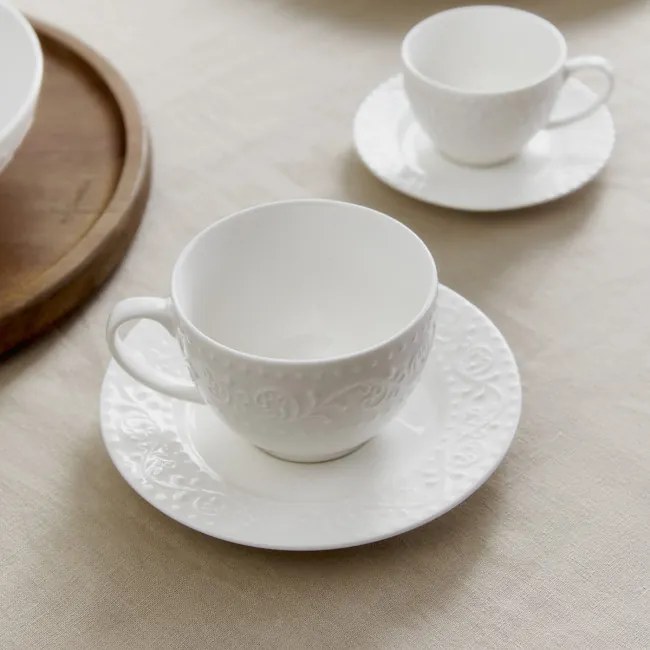 Šálka SYLIA s podšálkou, ornamenty SS23 844060 250 ml