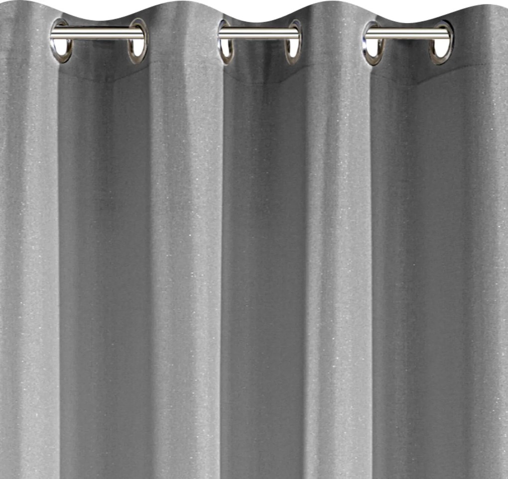 ZATEMŇOVACÍ ZÁVES NA KRÚŽKOCH ALENA 140X250 CM SIVÁ