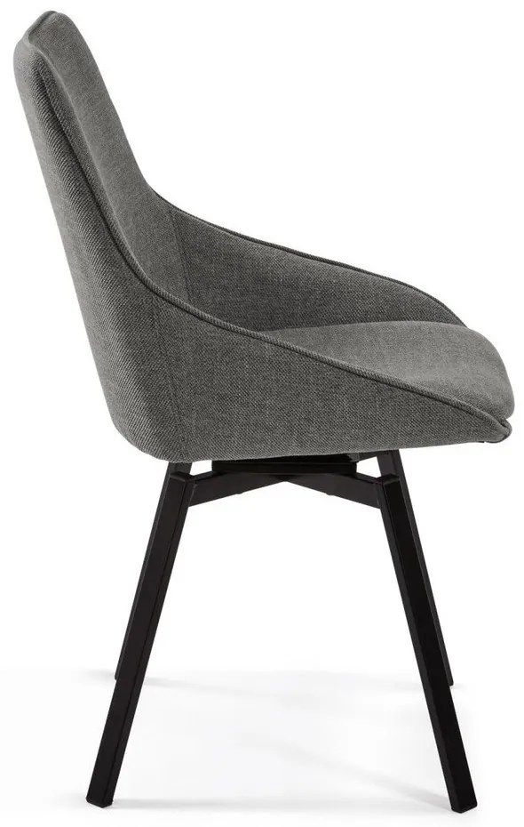 Tmavosivá jedálenská stolička Jenna – Kave Home