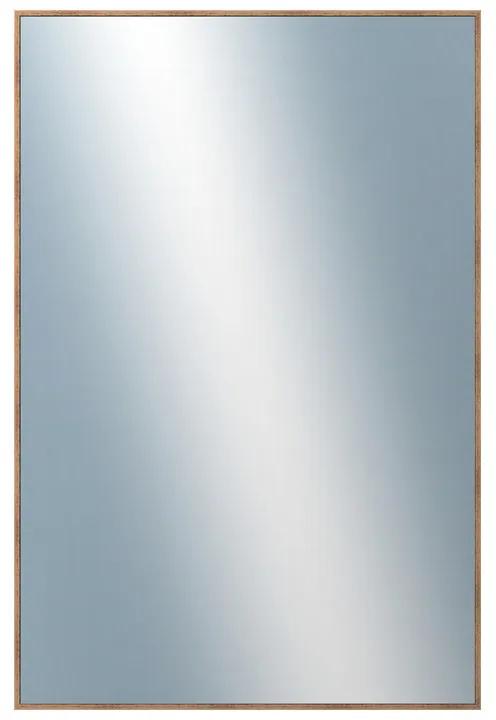 DANTIK - Zrkadlo v rámu, rozmer s rámom 40x60 cm z lišty Hliník wenge (7273515)