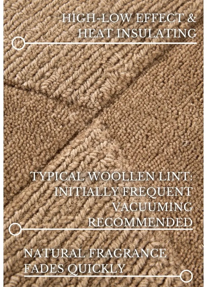 Béžový ručne tkaný vlnený behúň 80x250 cm Ursule – Villeroy&amp;Boch