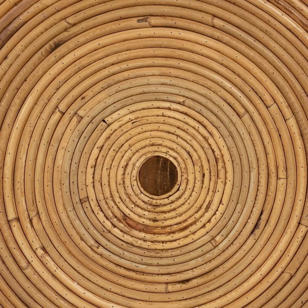 Ratanový okrúhly odkladací stolík ø 60 cm – Ixia