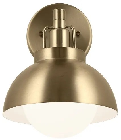 Kichler KL-NIVA-1W-1P-CPZ - Nástenná lampa NIVA 1xE27/40W/230V mosadz