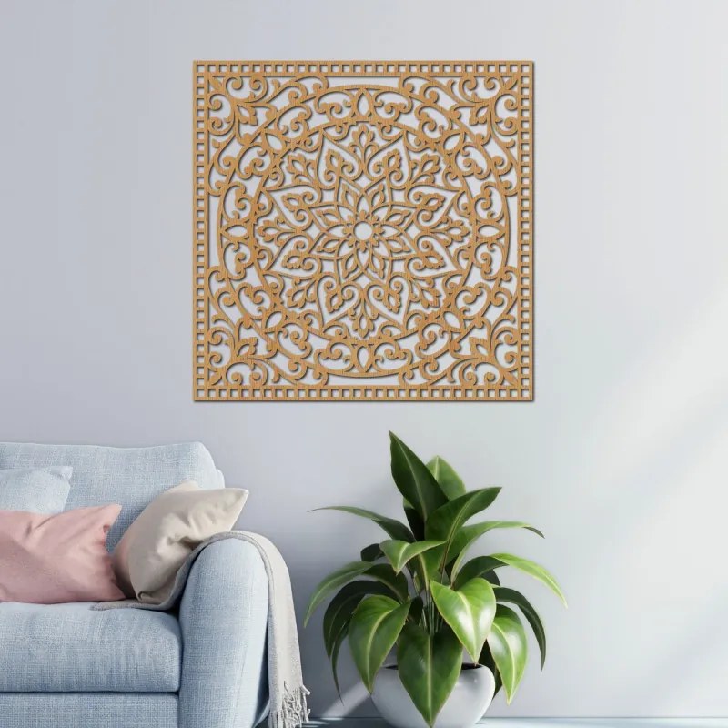 Drevený panel s mandalou orientálna mandala | SENTOP HDF0514