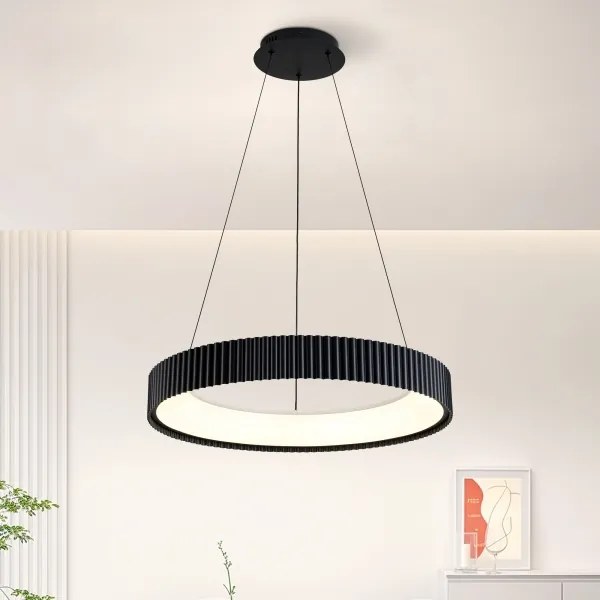Brilagi - LED stmievateľný luster na lanku FALCON MODERN LED/54W/230V 60 cm čierny + diaľkové ovládanie