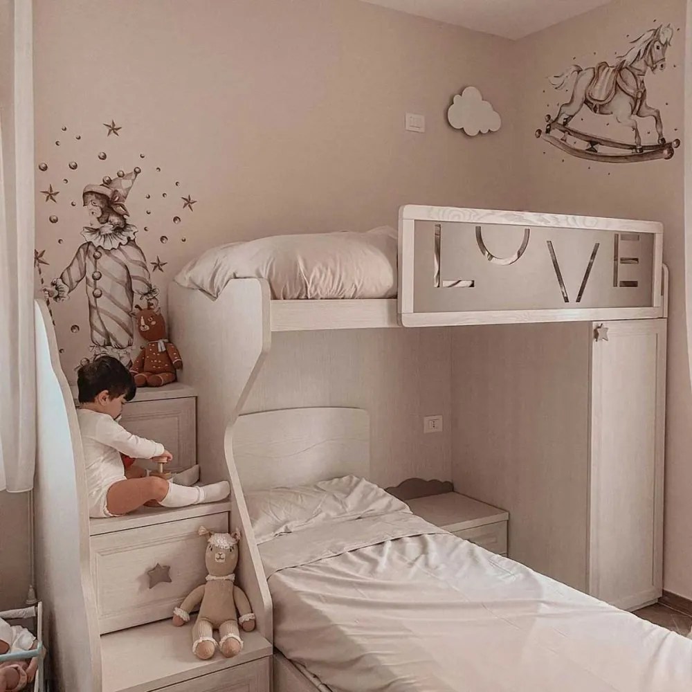 Samolepka do detskej izby hojdací kôň 85x60 cm