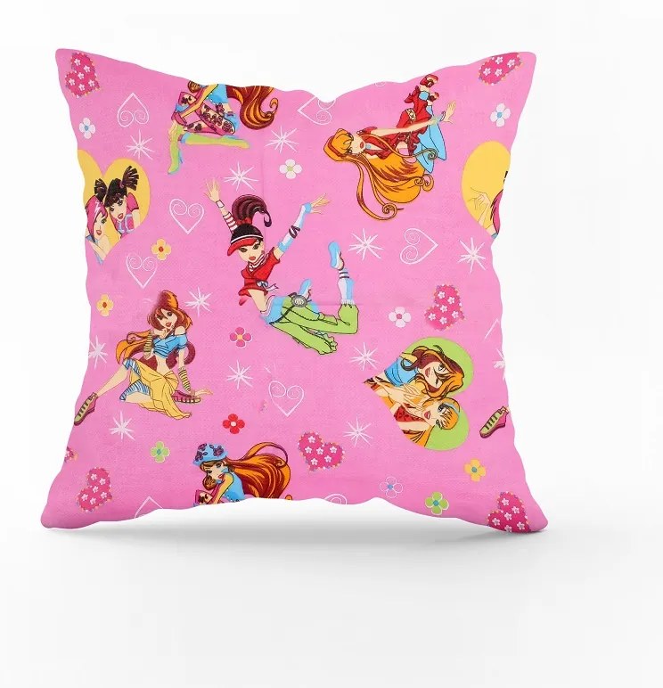 Obliečka na vankúš Winx Veľkost obliečok: 45 x 35 cm, Zapínanie: Zips