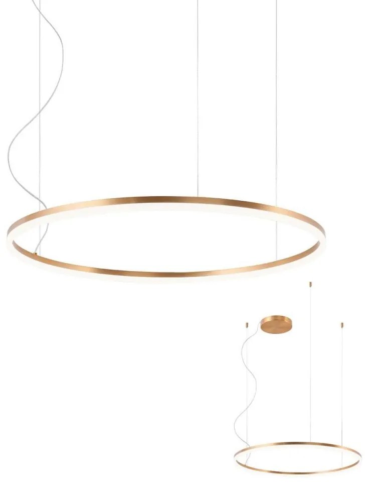 Redo 01-1713 - LED Stmievateľný luster na lanku ORBIT LED/55W/230V bronz