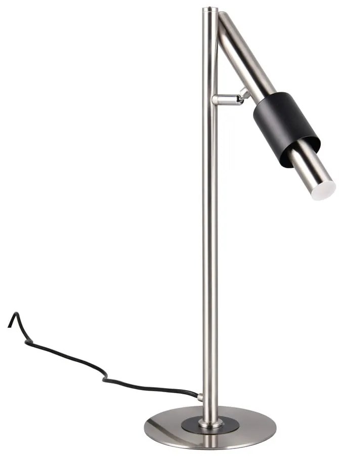 Čierna/v striebornej farbe LED stolová lampa (výška 50 cm) Ikaris – Trio Select