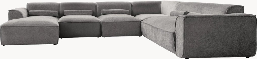 Ženilková modulárna panoramatická rohová pohovka Flex Felix (8-miestna)