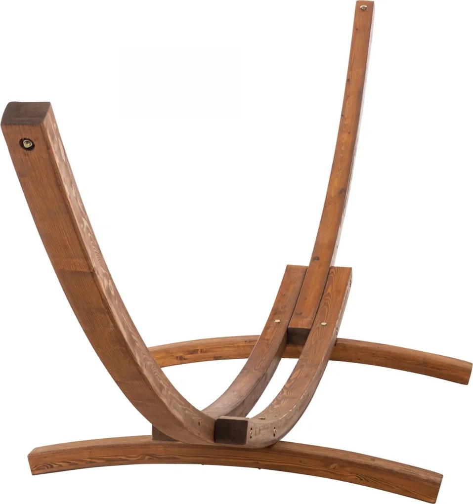 Hojdacia sieť Miramar 400 x 120 x 107 cm - drevený rám - Krémová