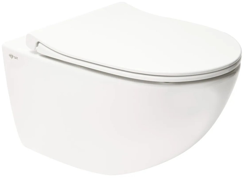 WC závesné SAT Infinitio vrátane dosky, zadný odpad SATINF011RREXP