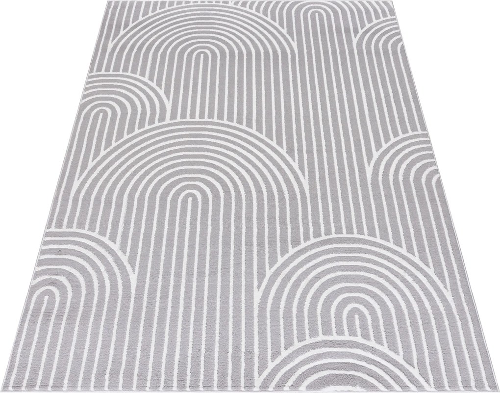 TA Koberec NG81A ŠEDÁ/BIELA ELLEN Rozmer: 180x250 cm