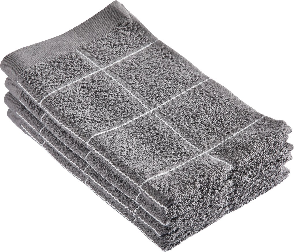 XXXLutz SADA UTERÁKOV PRE HOSTÍ, 30/50 cm, antracitová Esposa - Kúpeľňový textil - 003002000405