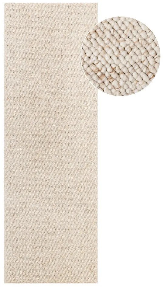 Krémovobiely prateľný behúň 80x240 cm Rocco Cream – Elle Decoration