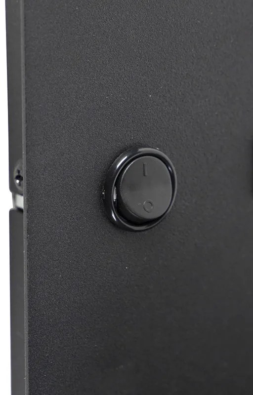 Moderná nástenná lampa USB čierna s flexibilným ramenom - Duppio