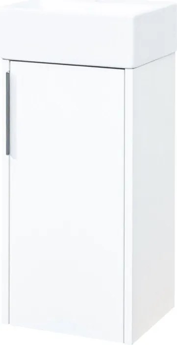 Mereo, Mereo Vigo, kúpeľňová skrinka s keramickým umývadlom, 33 cm, bílá, MER-CN350