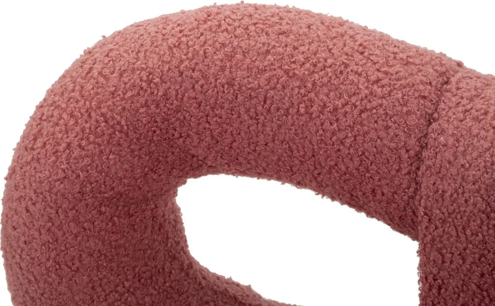 Dizajnová jedálenská stolička Ilary Mini bouclé ružová