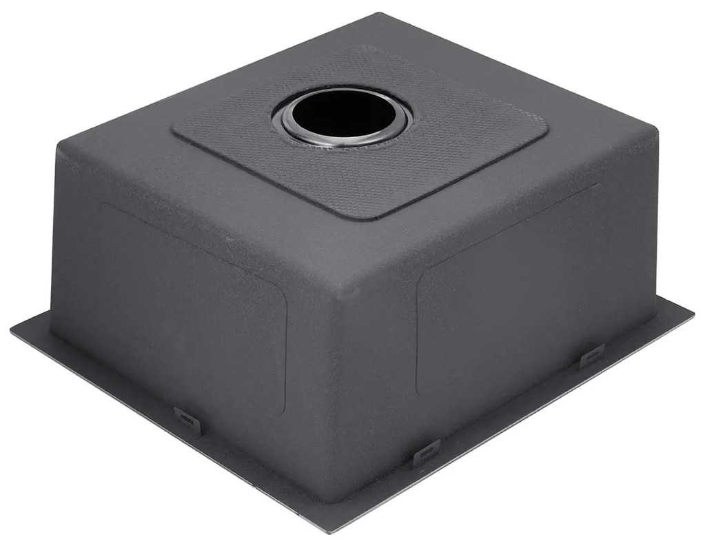 Erga HD, 1-komorový oceľový drez 470x450x210 mm, oceľová, ERG-MLS-HD4745