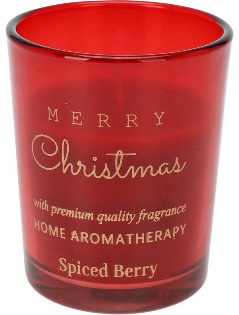 Darčeková sada difuzéra a sviečky Merry Christmas Spiced berry, 2 ks