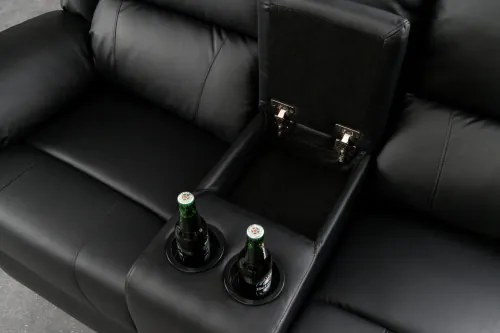 Sedacia súprava Relax 39474 Hollywood 2-sedenie Čierna - Komfort-nábytok