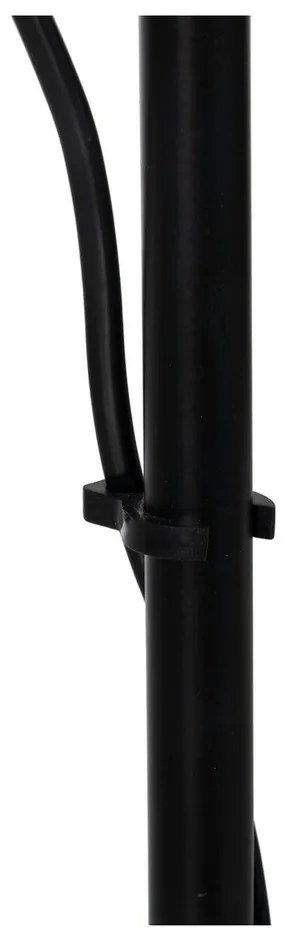 Stolová lampa v čiernej a prírodnej farbe (výška 52 cm) – Ixia