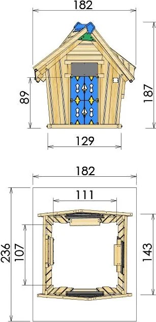 Detský domček Crazy Playhouse