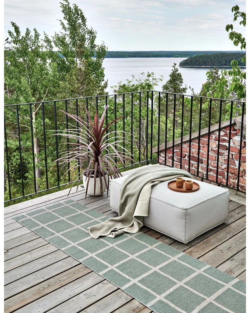 Sivobéžová deka s prímesou vlny 140x200 cm Ylva Dark Linen – Pappelina