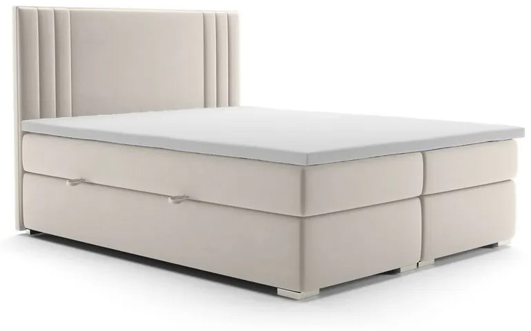 Čalúnená posteľ boxspring MORANO, 140x200, magic velvet 2215