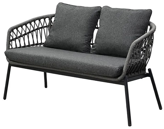 Autronic BONTEC Záhradná sedacia súprava, kov, polyratan, sivá, AZ-L1880 GREY Farba: Šedá