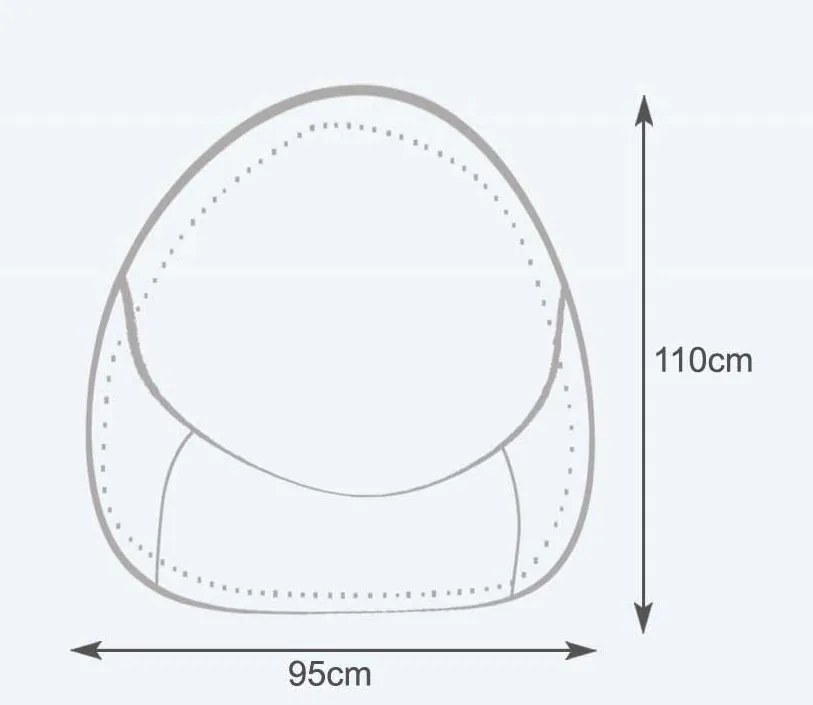 INTERMEDIC SK - Sedací vak Viper 95x110 cm | multifunkčný komfortný vak na sedenie aj ležanie Farba: NC07 - Tyrkysová (Polyester)